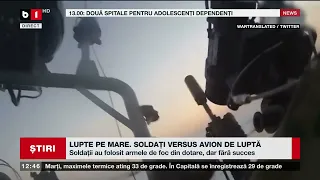 LUPTE PE MARE. SOLDAȚI UCRAINENI VERSUS AVION DE LUPTĂ_Știri B1TV_12 sept. 2023