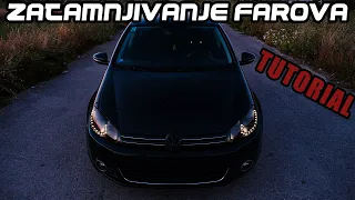 Kako zatamniti farove na autu? *TUTORIAL* Golf 6