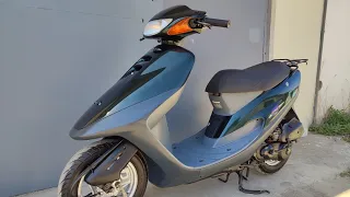 Honda Tact AF-30 Сливки с контейнера, с большим остаточным моторесурсом.