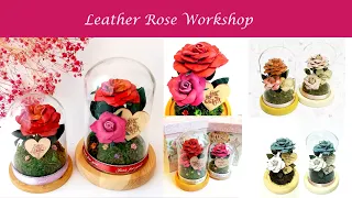 Leather rose workshop