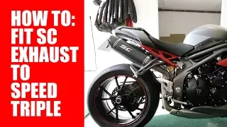 How to Fit SC Project Exhaust on Triumph Speed Triple R