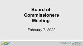 02-07-22 Board of Commissioners Meeting