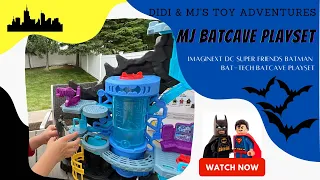 IMAGINEXT BATMAN BAT-TECH BATCAVE PLAYSET TOY SUMMER SERIES|  مراجعة اللعبة بواسطة MJ // سلسلة الصيف