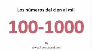 Spanish Numbers from 100 -1000