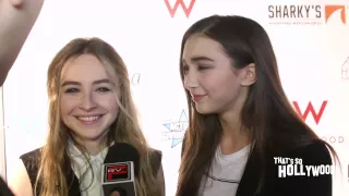 Rowan Blanchard & Sabrina Carpenter Talk Ship Name "Robrina," & Pranks On "Girl Meets World" Set!