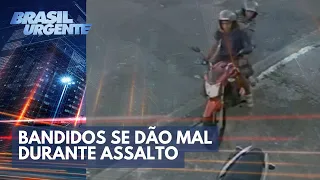 Bandidos se dão mal durante assalto | Brasil Urgente