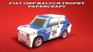 Fiat 126p Maluch Trophy Papercraft | papercraft 99