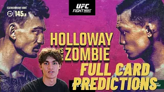 UFC Fight Night Holloway vs. Korean Zombie Full Card Predictions!