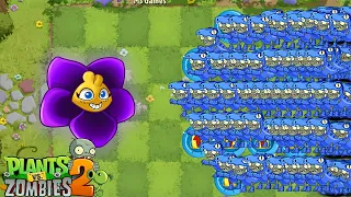 PvZ 2 Funny - Shrinking Violet & All Plants Level 100 Vs 100 Egg Pusher Imp Zombie