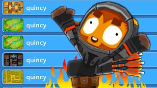 Voice Actor for Quincy tries Quincy Challenges in BTD 6