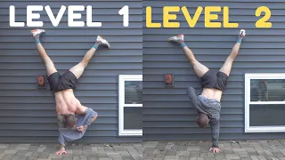 Level 1 vs Level 2 || Handstand T-Shirt Challenge