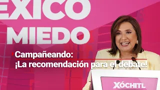 #Campañeando | ¿Xóchitl irá al debate en camisón? Esto fue lo que dijo en su conferencia