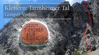 Klettern: Jedem Tierchen sein Plaisierchen - Genusskletterroute am Gimpel Vorbau im Tannheimer Tal