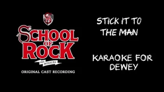 Stick It To The Man | School Of Rock | Karaoke For Dewey (Lyrics In Description)