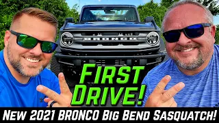 NEW 2021 BRONCO First Drive! - Big Bend Sasquatch! We find the best drive mode to rip the backroads!