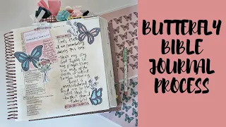 Bible Journaling Process | Butterfly Bundle | Illustrating Bible | Creative Faith & Co.