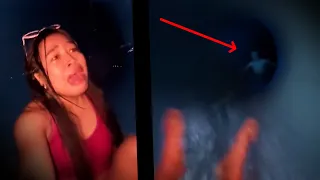 Ano kaya'ng nakita ng babae sa loob ng water slide?