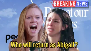 RUMOR, Abigail will return, who will reappear as Abigail? Days of our lives on Peacock