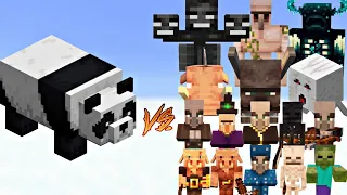 Minecraft all mobs vs panda fight #minecraft #trending