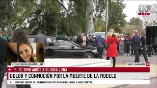 Último adiós a la modelo: familiares y amigos despiden a Silvina Luna