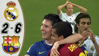 REAL MADRID VS BARCELONA 2-6 | HIGHLIGHTS & GOALS | LA LIGA 02/05/2009 HD