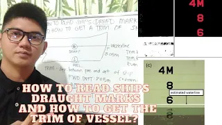 HOW TO READ A SHIPS DRAUGHT MARKS AND HOW TO GET THE TRIM OF THE VESSEL? WATCH AND LEARN.