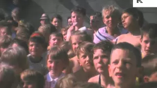 1960s Children Watch Punch and Judy Show, UK, Seaside