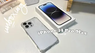 iPhone 14 Pro Max 256GB (silver)   unboxing | ios 16 setup + camera comparison w/ 13 pro max 🌷🛋