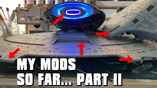 My Modifications to the Enterprise D from Fanhome/Eaglemoss. Part II