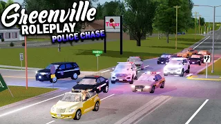 HUGE POLICE CHASE!!! || ROBLOX - Greenville Roleplay