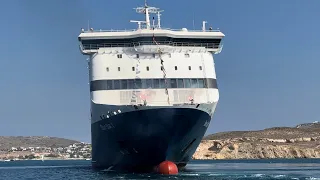 Blue Star 1 | Χαιρετισμός στο λιμάνι της Πάρου | 15 Αυγούστου 2023