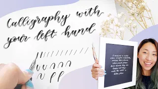 🖋 LEFT-HANDED POINTED PEN CALLIGRAPHY: Ultimate Beginner Guide for Lefties Learning Calligraphy