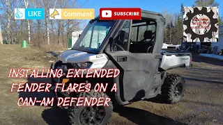 INSTALL Fender FLARES ON A CAN-AM DEFENDER - Easy steps for best results