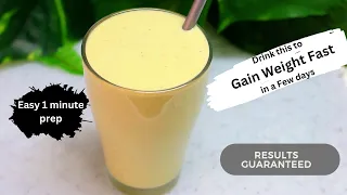 How To Gain Weight FAST in FEW DAYS  | Weight gain Recipe| Result guaranteed | healthy weight gain
