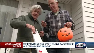 Candy givers come up with unique ways to hand out treats