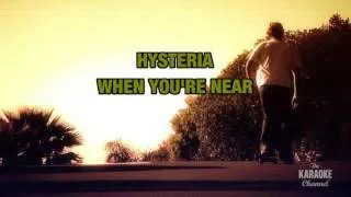 Hysteria in the style of Def Leppard | Karaoke with Lyrics