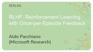 RLHF: Reinforcement Learning with Once-per-Episode Feedback