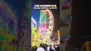 Live ACCIDENT😲😱🫣!By Giant Wheel🎡in Hyderabad#shorts#youtubeshorts#viral#amazing#news#trending