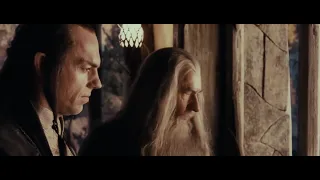 Il signore degli anelli - la compagnia dell'anello - Elrond e Gandalf a Granburrone