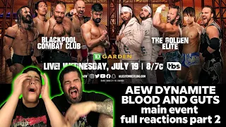 AEW DYNAMITE "BLOOD AND GUTS" part2 MAIN EVENT reaction EP 198 7/19/23 #aew #aewdynamite #reaction