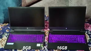 8GB vs 16GB RAM Windows 11 Booting Time Test HP Pavilion Gaming Laptop Ryzen 5 5600H RTX 3050