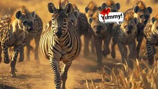 HYENAS EAT ZEBRA ALIVE WHILE IT TRIES TO ESCAPE | REACTION