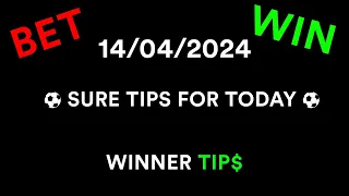 CORRECT FOOTBALL SCORE PREDICTIONS #140 (14/04/2024 SUNDAY) (SOCCER PREDICTIONS TODAY)