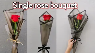 #Single #roses #bouquet How to make single roses bouquet