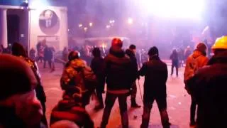 Штурм на Грушевского Беркут готовится к разгону Майдан Евромайдан КИЕВ 19 01 2014
