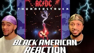 BLACK AMERICAN FIRST TIME HEARING| AC/DC - THUNDERSTRUCK (EPIC REACTION!!)