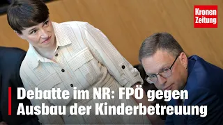 FPÖ: "Mütter sind beste Betreuungseinrichtung" | krone.tv NEWS