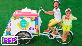 Niki juega a la heladería y quiere nuevos carritos de helados