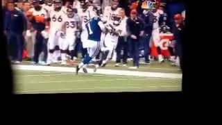 Pat McAfee levels Trindon Holliday. Awesome tackle!! Colts vs. Broncos. Sunday night Football