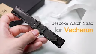 Making a perfect Watch strap with Hermes Barenia leather (for Vacheron Constantin Fiftysix)